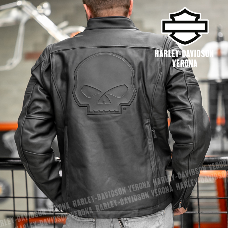 Giacca In Pelle Harley-Davidson®Willie G Skull