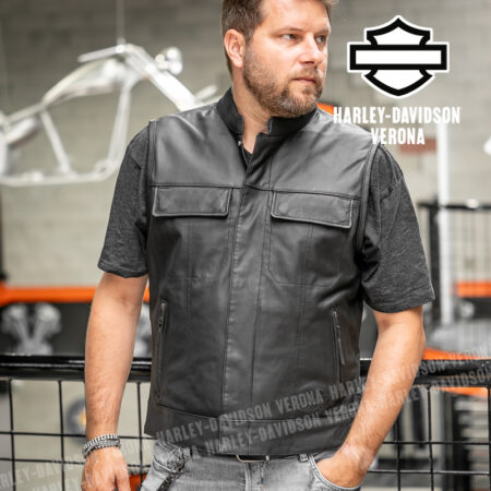Gilet in pelle Harley-Davidson® Foster