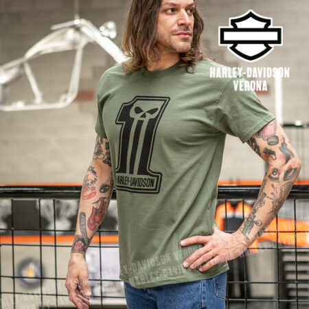 T-Shirt H-D® Verona Dark Trait Military Green