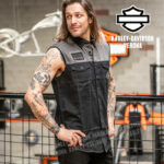Camicia senza maniche Harley-Davidson®  Colorblock - Harley Black e Asphalt - immagine 2