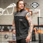 Camicia senza maniche Harley-Davidson®  Colorblock - Harley Black e Asphalt - immagine 3