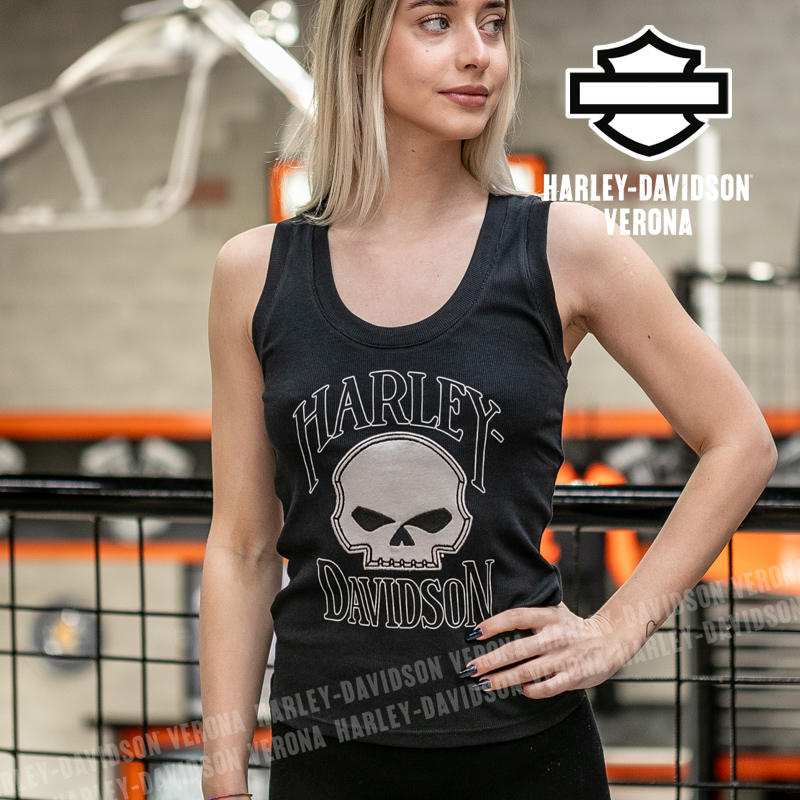 Canotta Harley-Davidson® Willie G Skull Harley Black