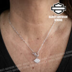 Collana Harley-Davidson® B&S Silver Crystal