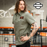 Camicia a maniche corte Harley-Davidson® V-Twin Equipped - Green - immagine 7