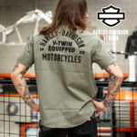 Camicia a maniche corte Harley-Davidson® V-Twin Equipped - Green - immagine 8