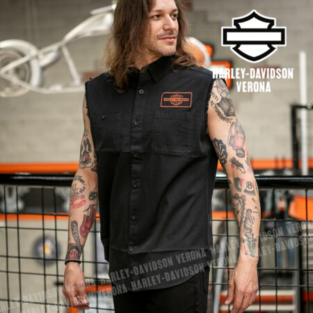 Camicia senza maniche Harley-Davidson® V-Twin Equipped Solid Black