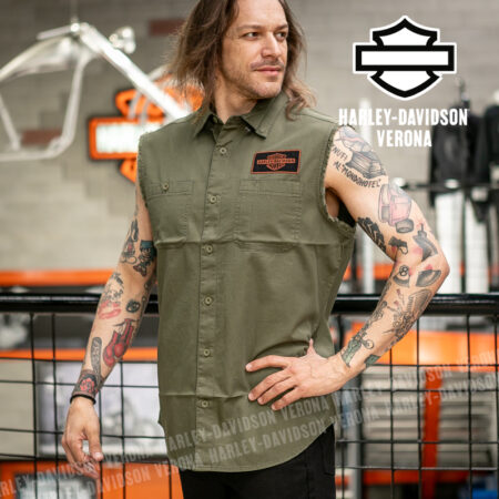 Camicia senza maniche Harley-Davidson® V-Twin Equipped Solid Green