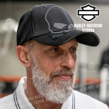 Cappellino elasticizzato Harley-Davidson® Willie G Skull Reflective Softail