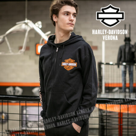 Felpa zippata H-D®  Romeo&Giulietta Black B&S