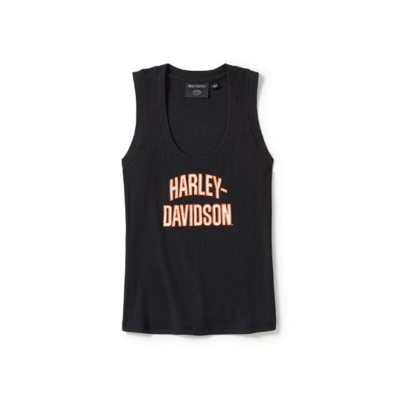 Canotta Harley-Davidson® Essential Arched Font Ribbed black