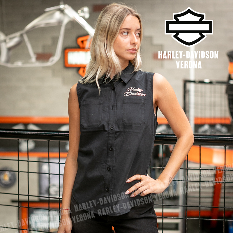 Camicia senza maniche Harley-Davidson® Essential Black