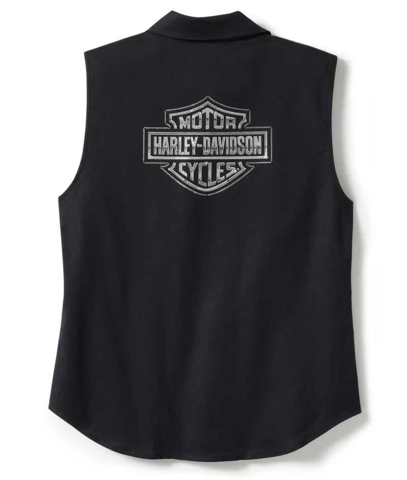 Camicia senza maniche Harley-Davidson® Essential Black - immagine 2