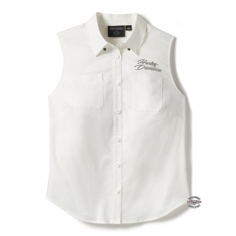 Camicia senza maniche Harley-Davidson® Essential White