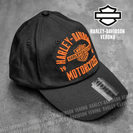 Cappellino elasticizzato Harley-Davidson® Harley Orange-Black