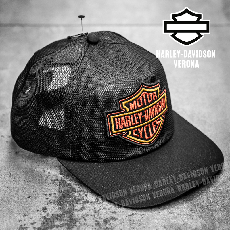 Berretto regolabile Harley-Davidson® Trucker Bar & Shield Switchback Mesh Crown