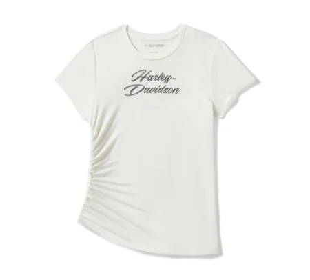 T-shirt Harley-Davidson® Essential Bling Ruched - Cloud Dancer