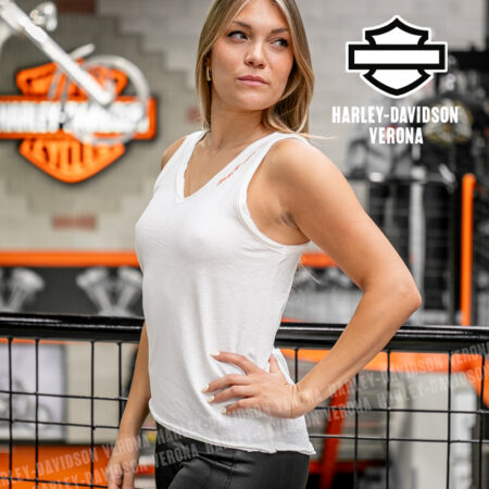 Canotta Harley-Davidson® Essential V Drapey - Cloud Dancer