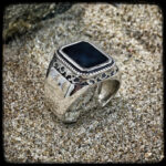Anello con pietra naturale FOXY in argento 925 - immagine 2