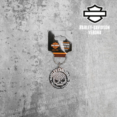 Portachiavi Harley-Davidson® Skull Text Bling