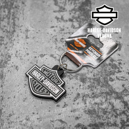 Portachiavi Harley-Davidson® Bar & Shield PVC Grey