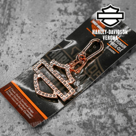 Portachiavi Harley-Davidson® Bling Gems Rose Gold Silhouette