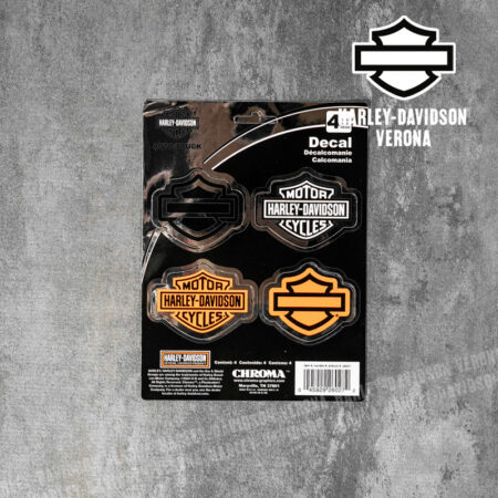 Adesivo Harley-Davidson® Orange Silver Bar&Shield Assortment