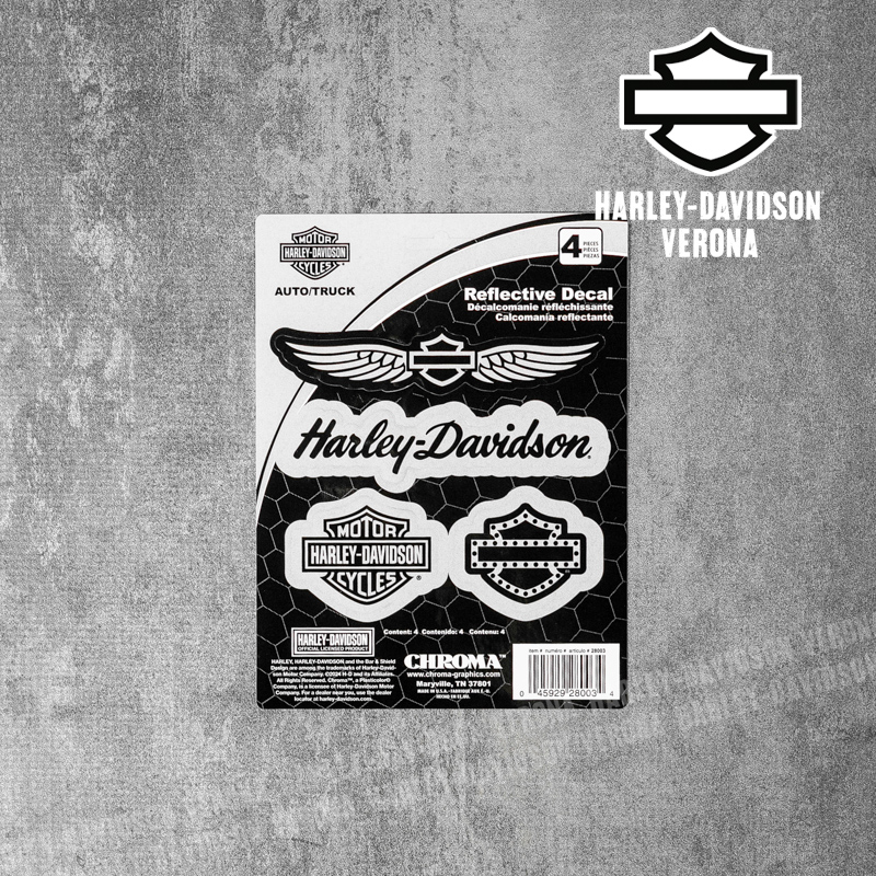 Adesivo Harley-Davidson® Reflective Text Logo Bar&Shield Assortment