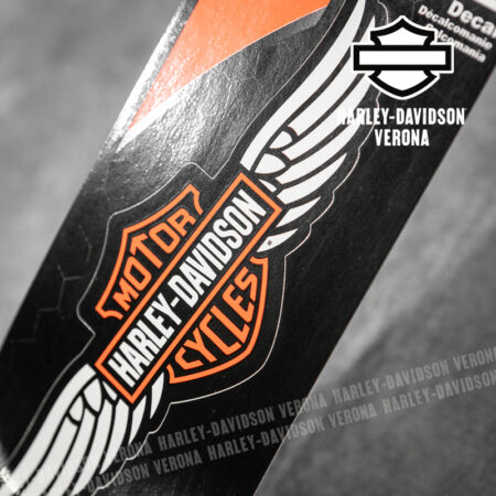 Adesivo Harley-Davidson® Orange Bar&Shield with Wings