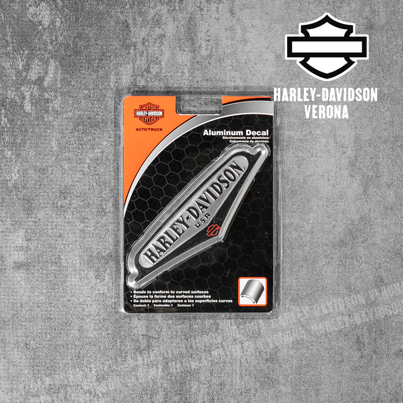 Adesivo Harley-Davidson® Aluminum Emblem Black and Silver