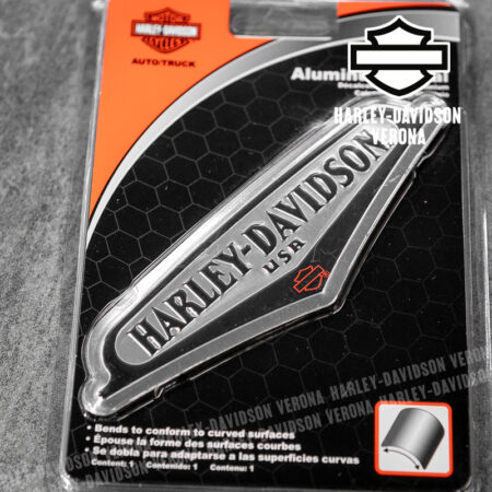 Adesivo Harley-Davidson® Aluminum Emblem Black and Silver