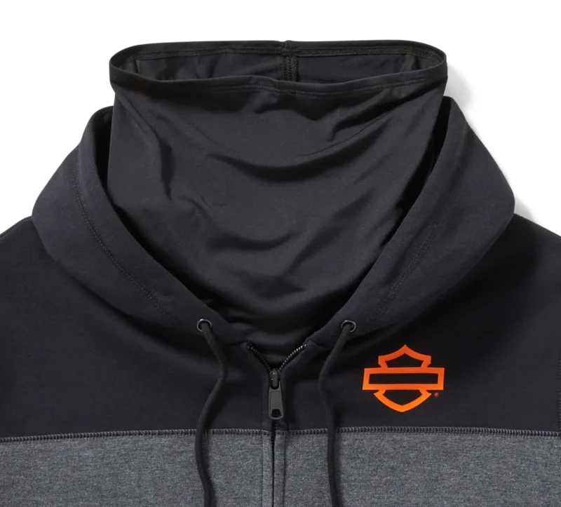 Felpa zippata Harley-Davidson® TECH Colorblock con scaldacollo integrato - immagine 2