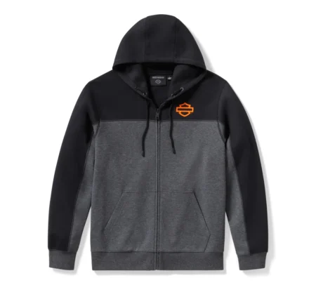 Felpa zippata Harley-Davidson® TECH Colorblock con scaldacollo integrato