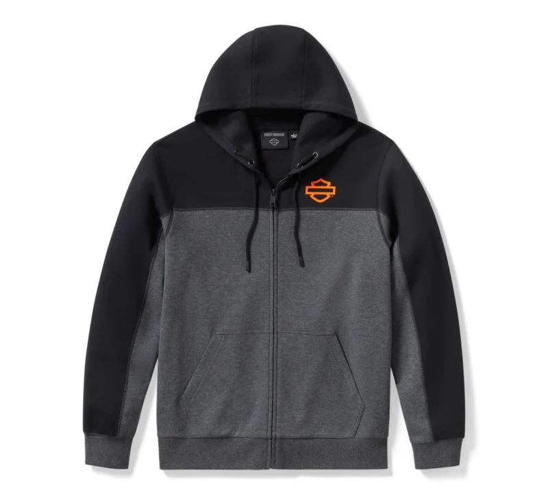 Felpa zippata Harley-Davidson® TECH Colorblock con scaldacollo integrato