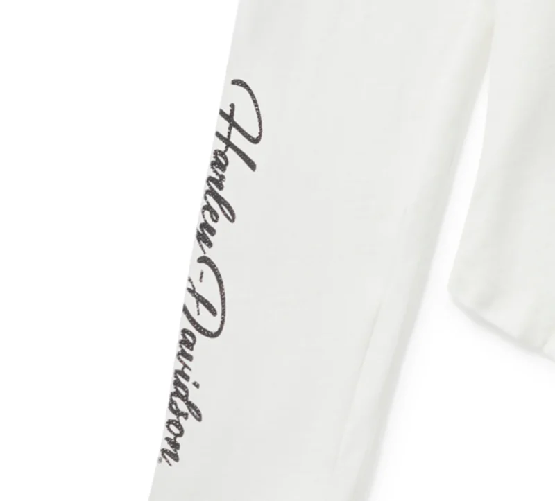 Maglia Harley Davidson® a coste Essential Bling Keyhole - Cloud Dancer - immagine 2