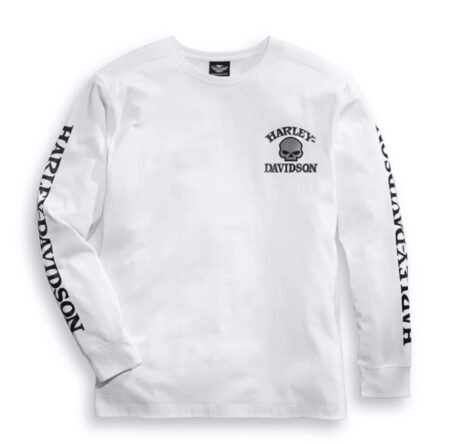 Maglia a maniche lunghe Harley-Davidson® Willie G Skull White
