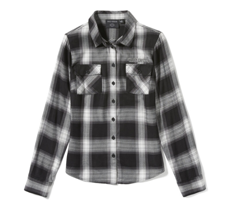Camicia a manica lunga Harley-Davidson® Essential B&S a quadri - immagine 2