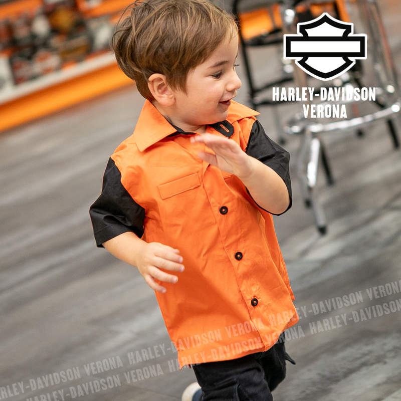 Camicia da bambino Harley-Davidson® in popeline spazzolato