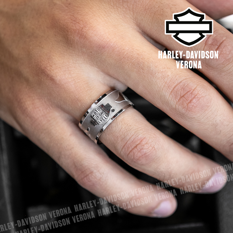 Anello Harley-Davidson® Raised Flame