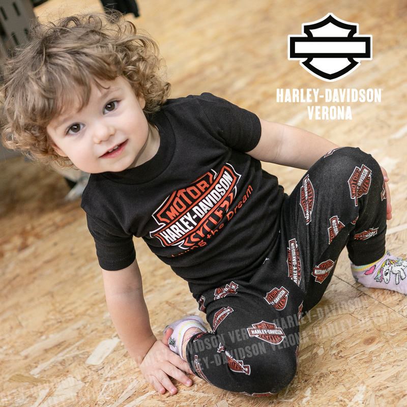 Pigiama da bimbi Harley-Davidson® Black Bar & Shield