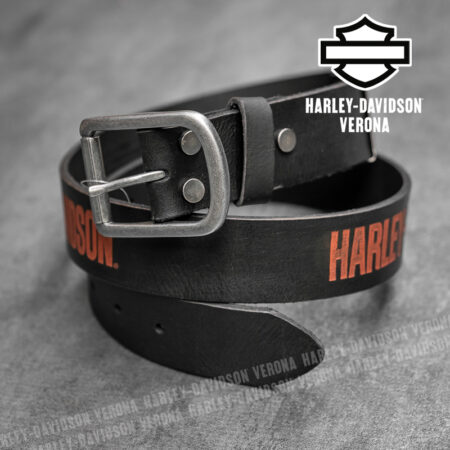 Cintura in pelle Harley-Davidson® Embossed Orange