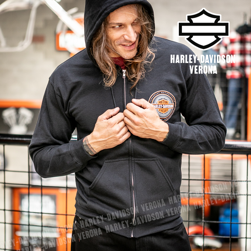 Felpa zippata H-D® Romeo&Giulietta Orbit