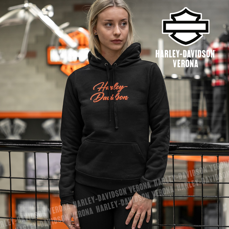 Felpa con cappuccio Harley-Davidson® Essential Bling Pullover - Harley Black