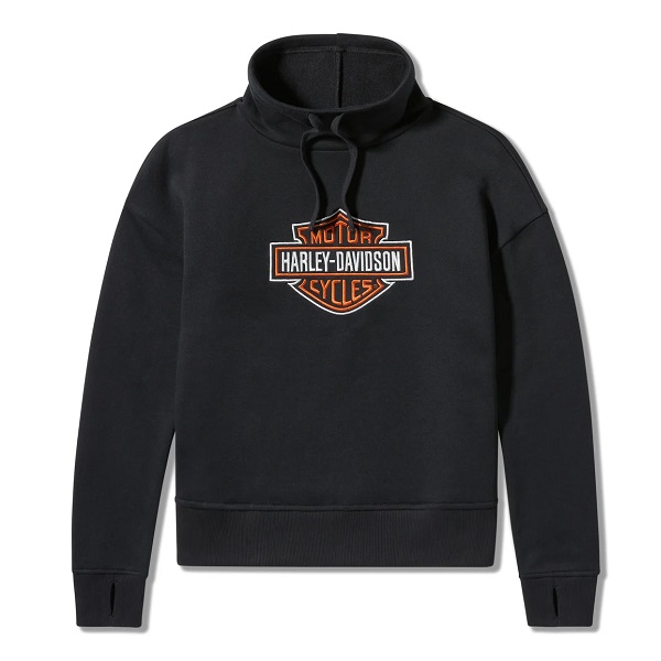 Felpa con collo a imbuto Harley-Davidson® - Harley Black