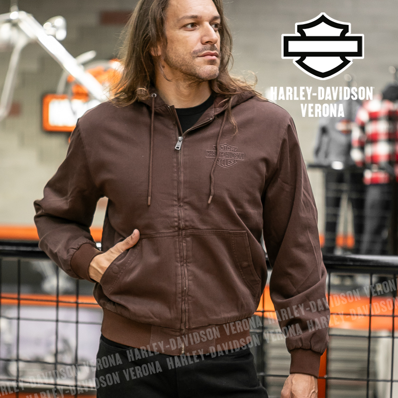 Giacca zippata Harley-Davidson® Workwear - Coffee
