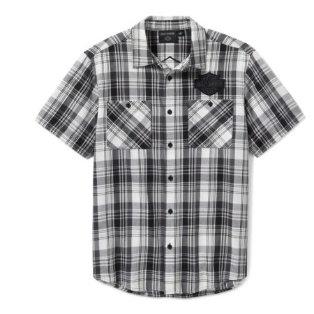 Camicia Harley-Davidson® Plaid Bar&Shield - Ghost Grey & Asphalt