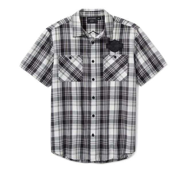 Camicia Harley-Davidson® Plaid Bar&Shield - Ghost Grey & Asphalt
