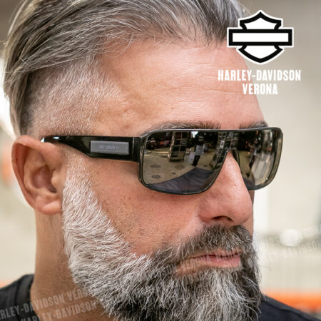 Occhiali da sole in policarbonato Harley-Davidson® By Marcolin Nero Lucido