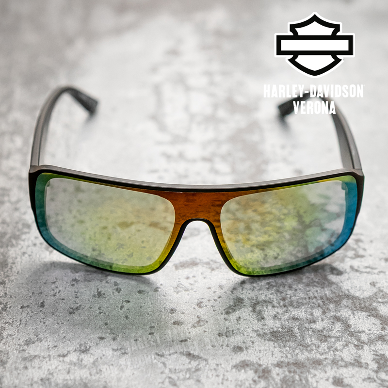 Occhiali da sole in policarbonato Harley-Davidson® By Marcolin Matt Black