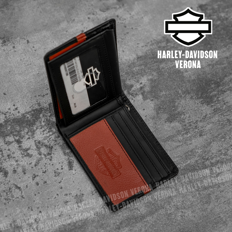 Portafoglio Harley-Davidson® Center Block Passcase Orange - immagine 4