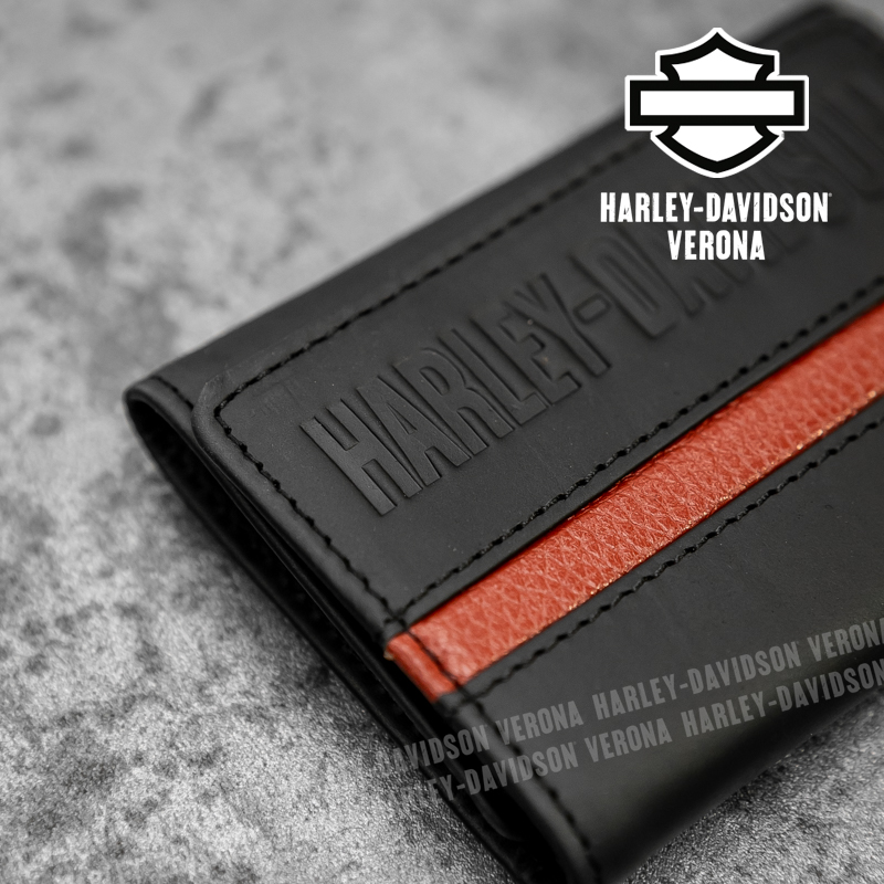 Portafoglio Harley-Davidson® Center Block Trifold Orange - immagine 3